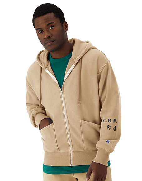 R-CHIVAL REVERSE WEAVE FULL ZIP HOODIE
