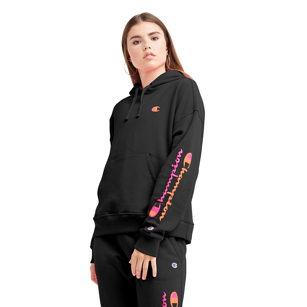 Champion women's powerblend graphic hoodie shop